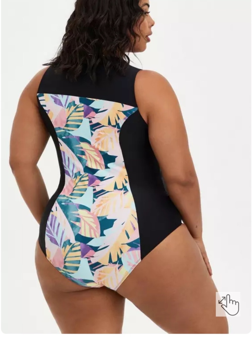 Torrid Active Wireless Sleeveless Rashguard One Piece Swimsuit size 0 = 12 - Picture 2 of 12